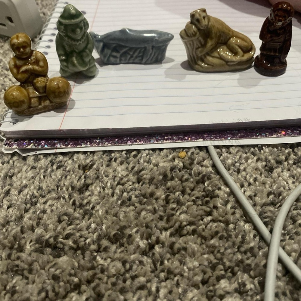 Miniature Ceramic Animal Figurines Set